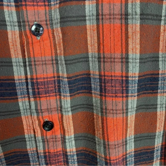 Hartel Fred Segal Flannel Shirt Womens Medium Long Sleeve Button Down Top Red - Picture 6 of 13